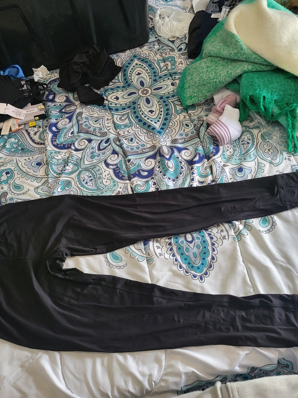 Black Women's Stretch Leggings - Brand Unspecified